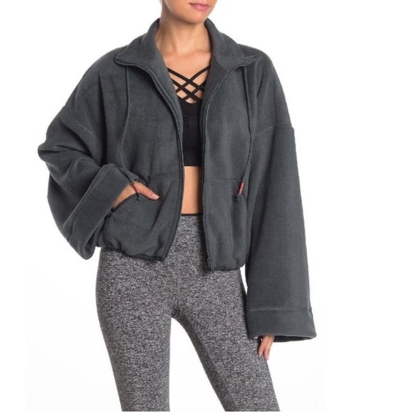 FREE PEOPLE MOVEMENT Climb High Fleece Jacket w/ Butterfly Sleeves - Picture 6 of 10